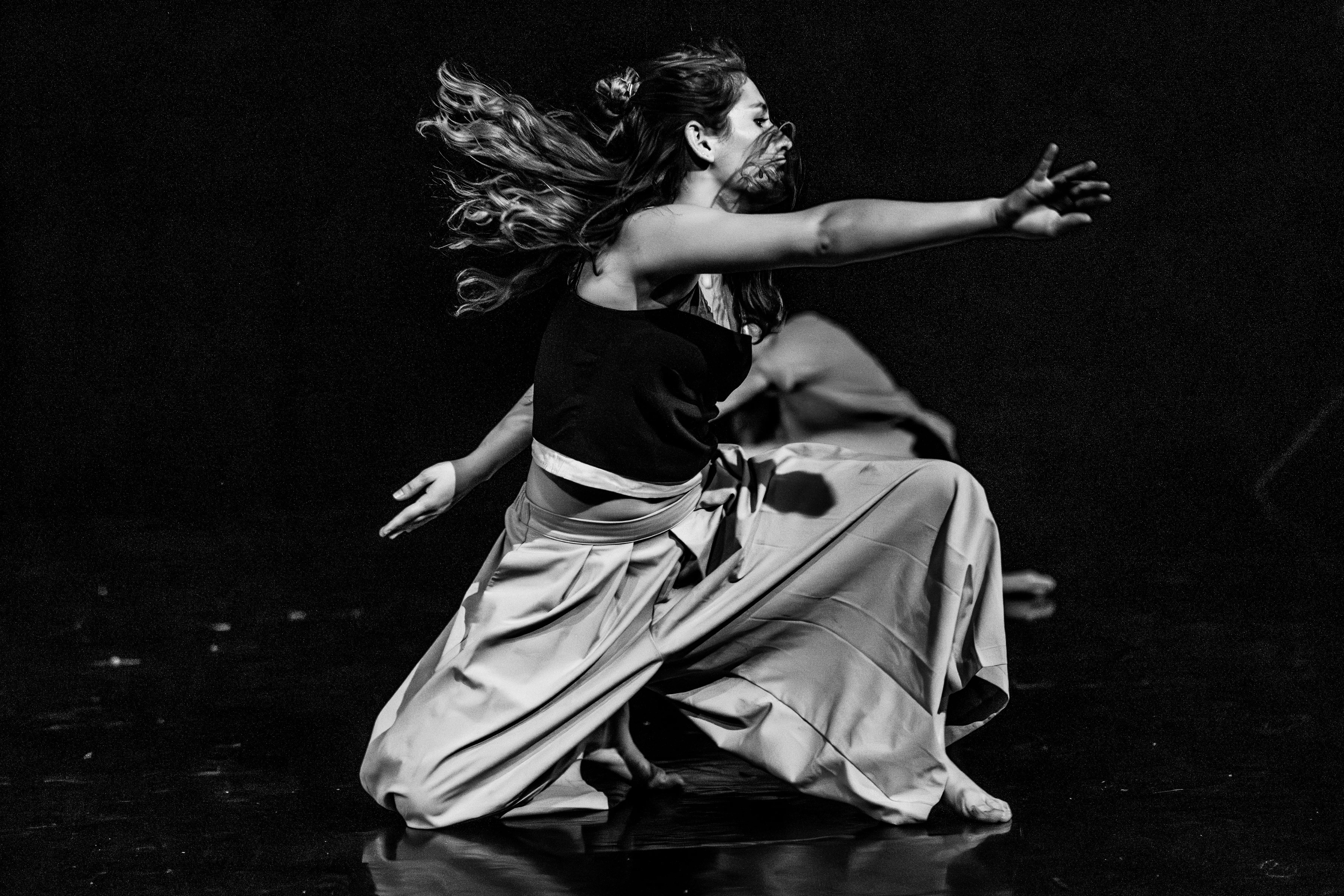 Danseuse en plein mouvement